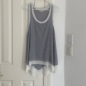 Sleeveless Striped Lightweight Tank